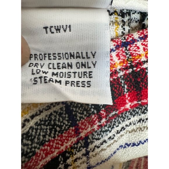 Talbots 12 Petite Tartan Plaid Wool Blend A-Line Skirt - Picture 8 of 16